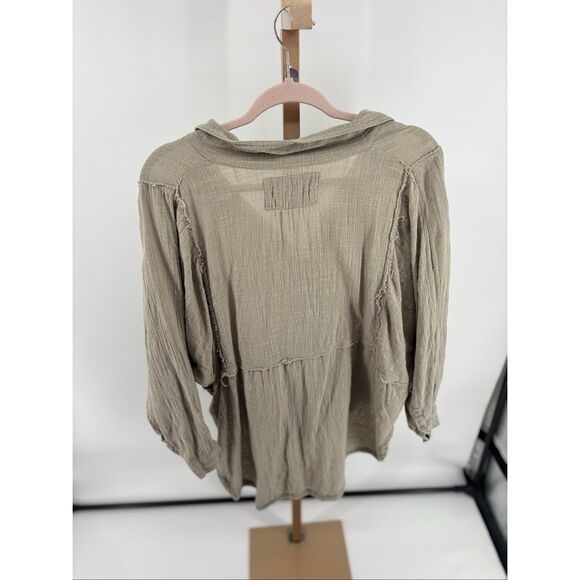 We the Free Gauzy Summer Daydream Oversized Button Down Womens Size Small - Picture 7 of 12
